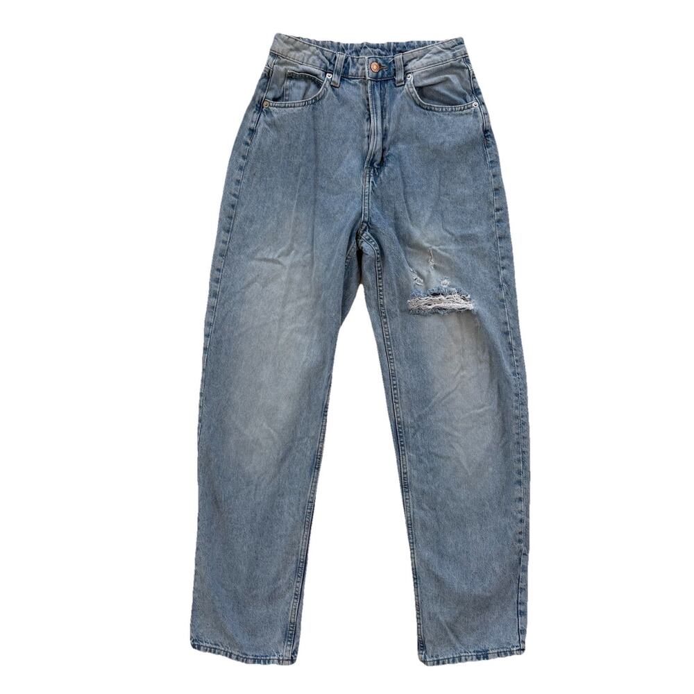 &Denjm Size 2 90'S BAGGY JEANS ULTRA HIGH WAIST Women’s Size 2 Lightwash Denim